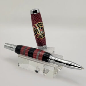 Red and Black Fire Hose Pen