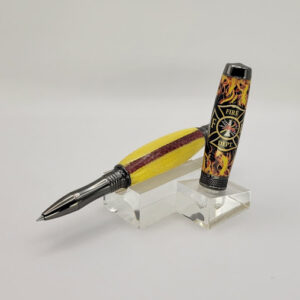 Yellow and Red Fire Hose Pen