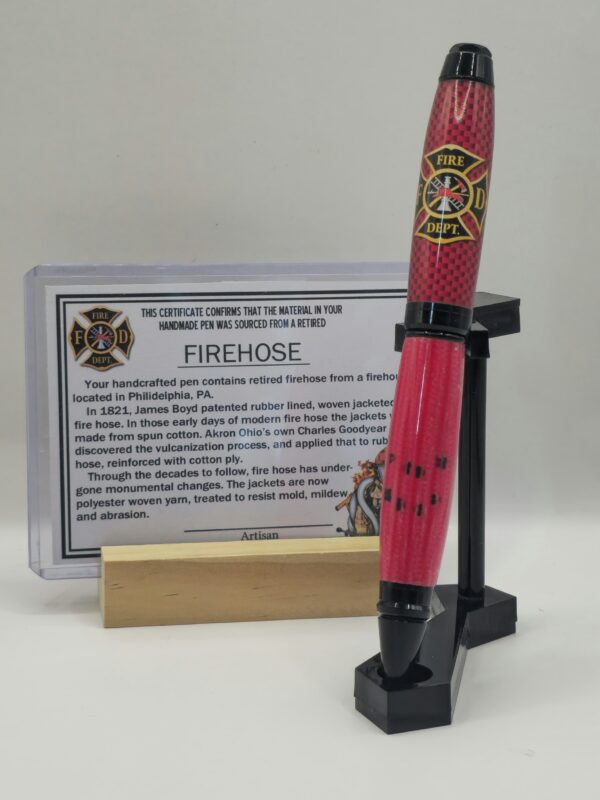 Red Fire Hose Pen