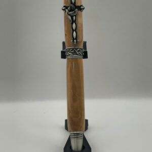 Bethlehem Olive Wood Pen  ( Pewter and Brass)