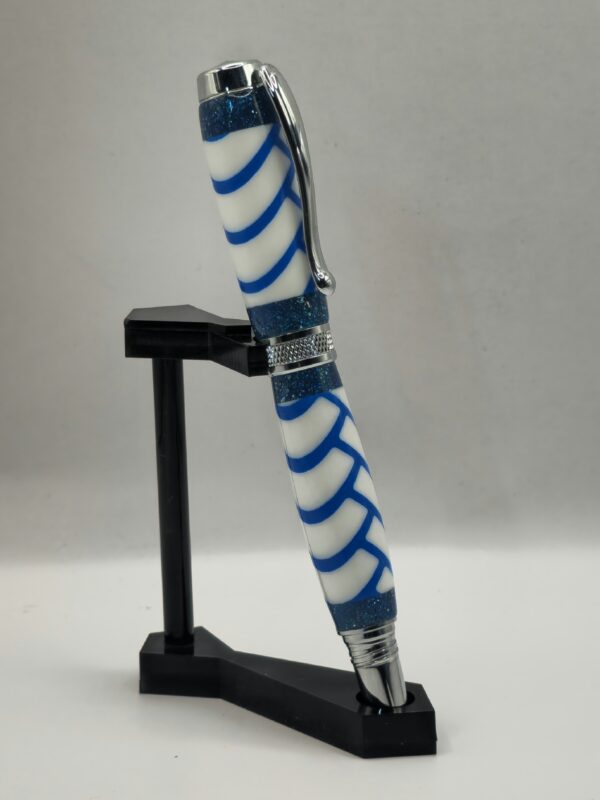 Herringbone Blue Pen - Image 3