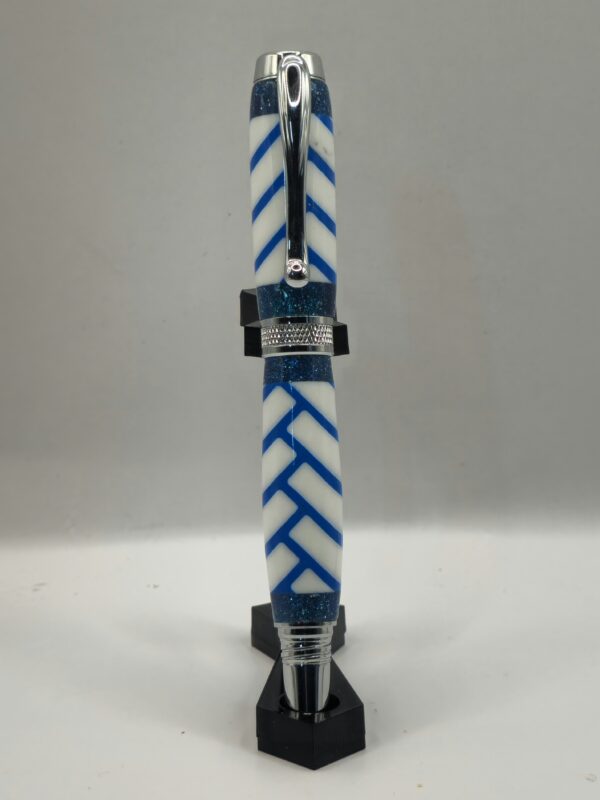 Herringbone Blue Pen - Image 2